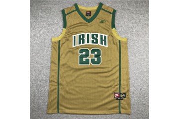 James Irish basketball jersey 23 Yellow