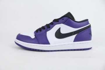 Jordan 1 Low Court Purple White