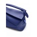 LOEWE Puzzle Edge Bag In Satin Calfskin Small Deep Purple Glaze