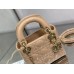 Lady Dior Apricot Cannage Embroidery