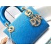 Lady Dior Gradient Color Bead Cannage Embroidery Blue