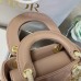 Lady Dior Rose Des Vents Cannage Lambskin