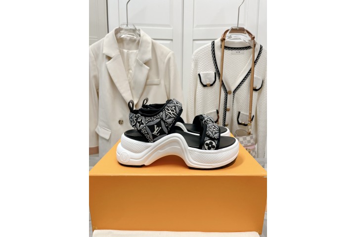 Louis Vuitton Archlight Sandal Monogram Black White
