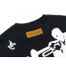 Louis Vuitton Character Letter Printed T-shirt Black