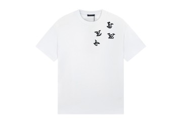 Louis Vuitton Character Letter Printed T-shirt White