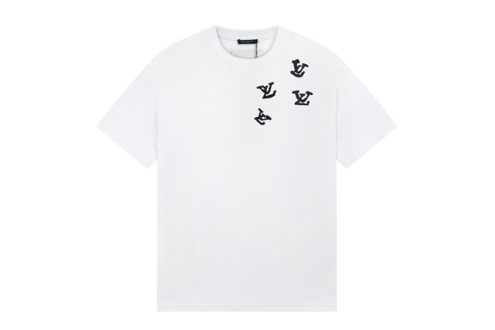 Louis Vuitton Character Letter Printed T-shirt White