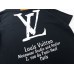 Louis Vuitton Crewneck Letter Printed T-shirt Black