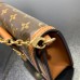 Louis Vuitton Dauphine Chain Wallet Monogram Reverse Brown
