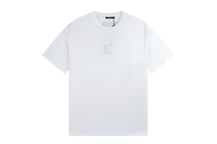 Louis Vuitton Embossed LV T-Shirt Blanc Optique White