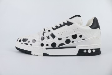 Louis Vuitton LV Trainer Yayoi Kusama Black White
