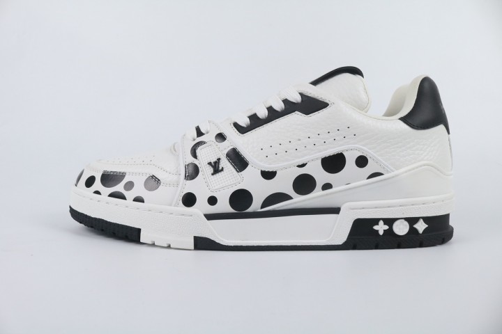 Louis Vuitton LV Trainer Yayoi Kusama Black White