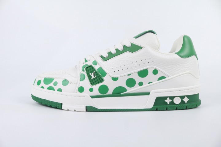 Louis Vuitton LV Trainer Yayoi Kusama Green White