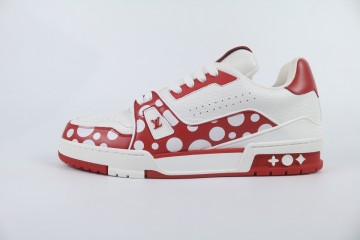 Louis Vuitton LV Trainer Yayoi Kusama Red White