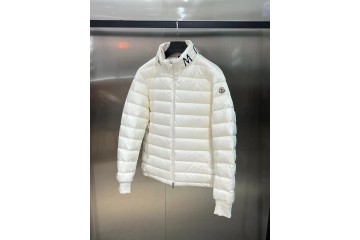 Moncler Stand collar Down Jacket off White