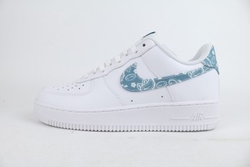Nike Air Force 1 Low '07 Essential White Worn Blue Paisley