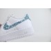 Nike Air Force 1 Low '07 Essential White Worn Blue Paisley