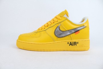 GD Nike Air Force 1 Low Off-White ICA University Gold