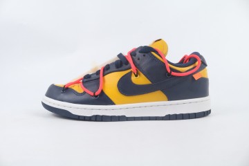 GD Nike Dunk Low Off-White University Gold Midnight Navy