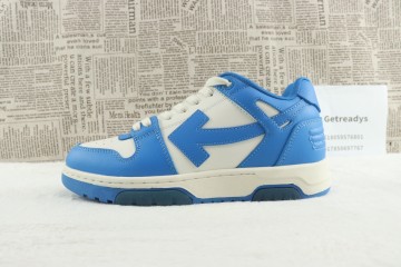 OFF-WHITE Out Of Office OOO Low Tops Blue White
