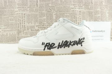 OFF-WHITE Out Of Office OOO Low Tops For Walking White Black