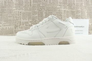 OFF-WHITE Out of Office OOO Low Tops Vanilla White Suede