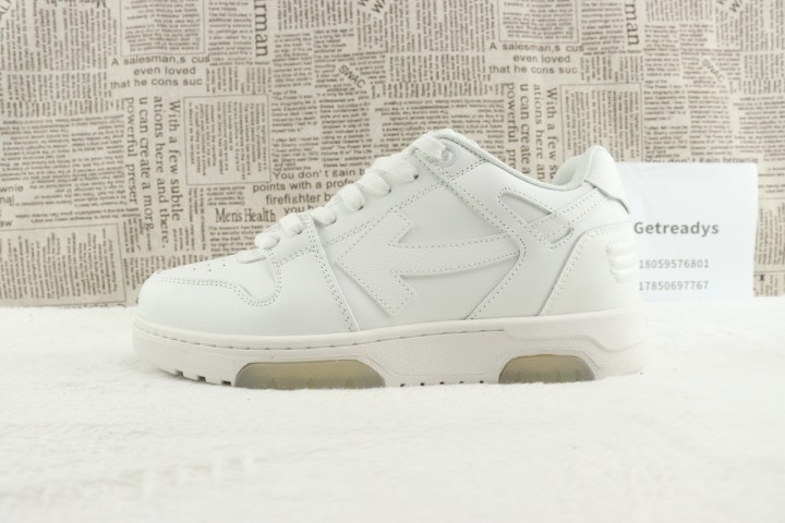 OFF-WHITE Out of Office OOO Low Tops Vanilla White Suede