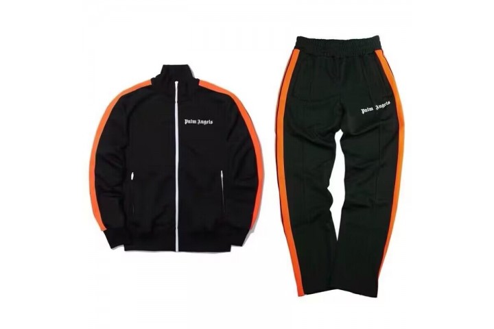 Palm Angels Track Jacket Black Orange