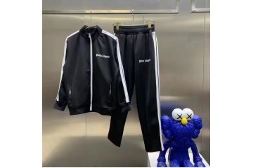 Palm Angels Track Jacket Black White