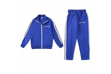 Palm Angels Track Jacket Blue White Black