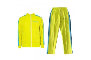 Palm Angels Track Jacket Fluorescent Green Blue Black