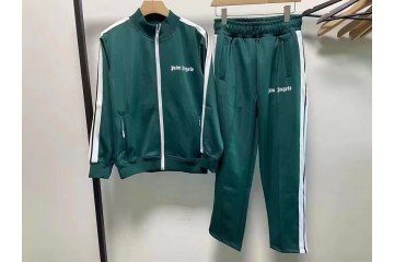 Palm Angels Track Jacket Green White Black