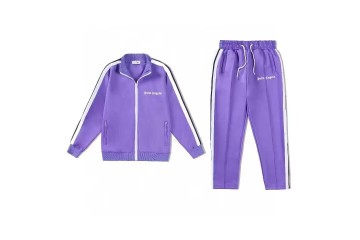 Palm Angels Track Jacket Purple White Black