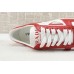 Prada Downtown Low Top Sneakers Leather White Red