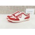 Prada Downtown Low Top Sneakers Leather White Red