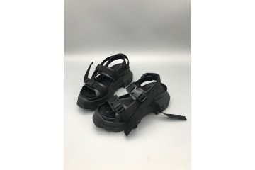 Rick Owens Black Tractor Hiking Sandals