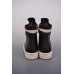 Rick Owens Leather High Top Black Cream
