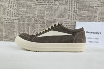 Rick Owens Strobe Vintage Low Brown Suede