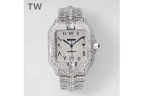 cartier diamond watch